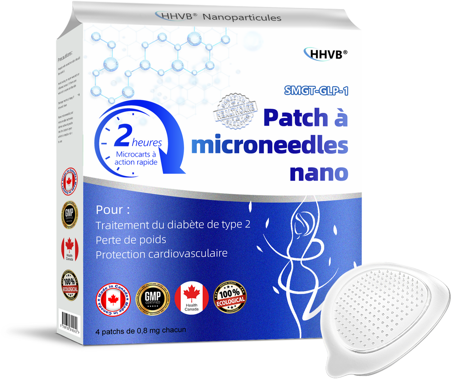【Dernier jour de promotion : 70 % de réduction】𝐇𝑯𝑽𝐁®⚡ 𝑷𝒂𝒕𝒄𝒉 à microneedles nano Tirzépatide ✨(Zéro douleur, soulagement 24h/24 et 7j/7 | Perdez 9 kg RAPIDEMENT | 90 % de réduction de sucre
