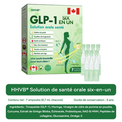 Boutique officielle|𝐻𝑯𝐕𝐁®🔬𝐆𝐿𝑃-1 SIX IN-ONE Solution de santé liquide oral (Juste une dose par jour, changements visibles en 7 jours) ✅ Pour l'obésité, la santé cardiovasculaire, le diabète, l'apnée du sommeil, les problèmes articulaires, et plus encore